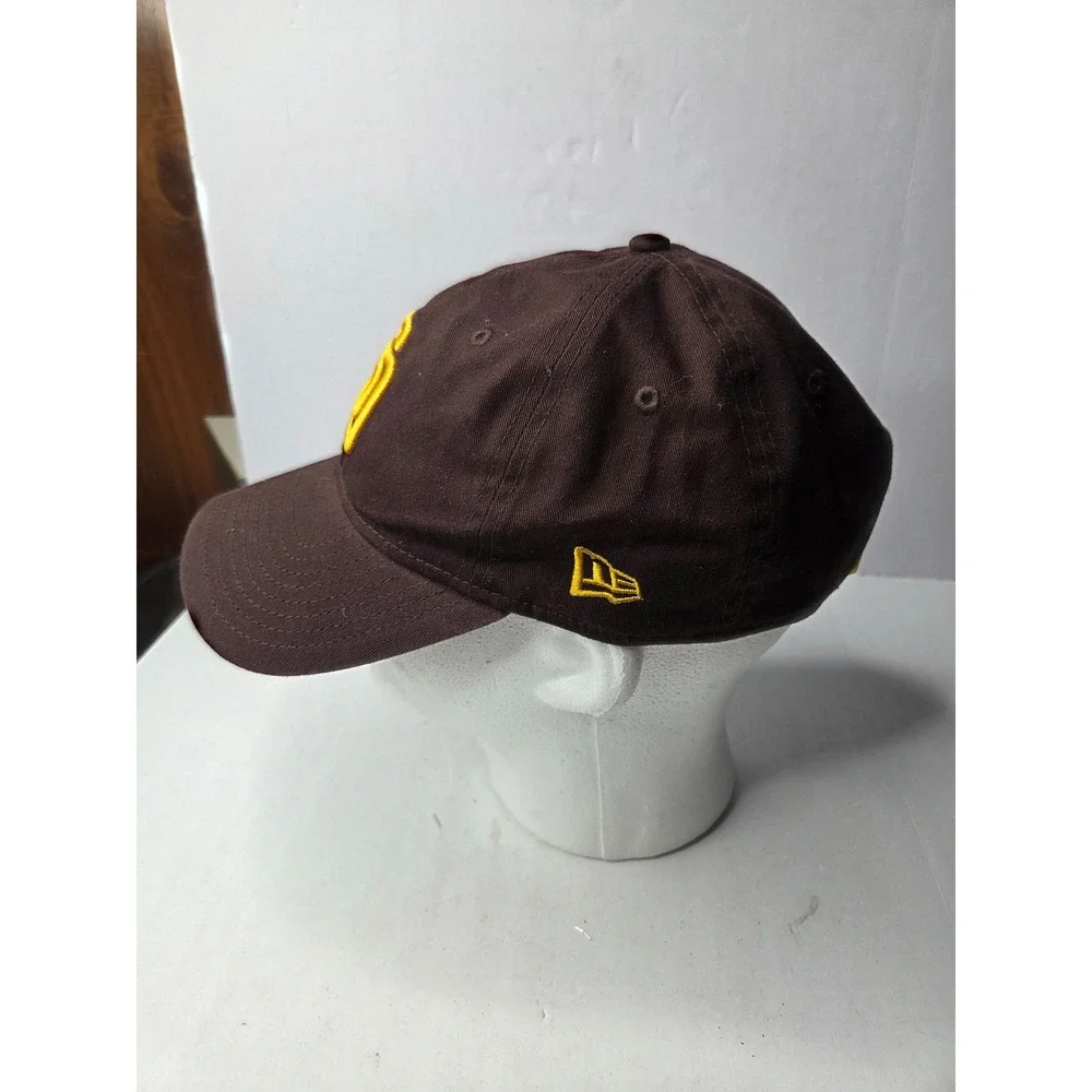 New‎ Era San Diego Padres 9TWENTY Adjustable Baseball Cap Brown Yellow Kids OSFM